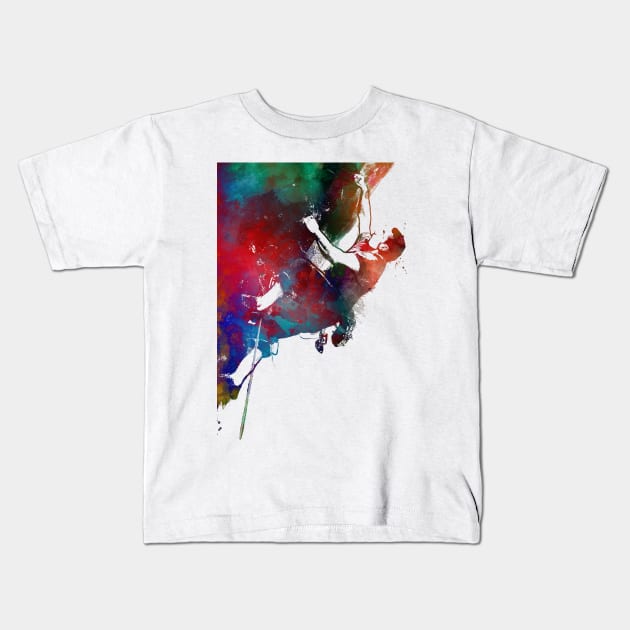 climbing #climb #sport Kids T-Shirt by JBJart